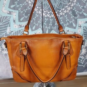 Leather Tote Organizer Crossbody